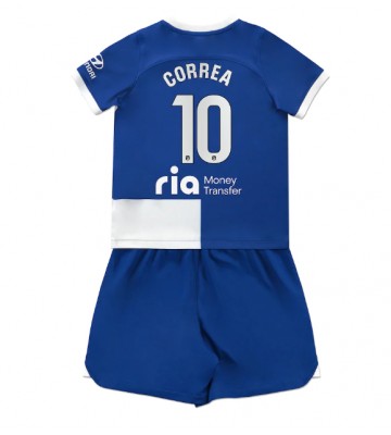 Atletico Madrid Angel Correa #10 Udebanesæt Børn 2023-24 Kort ærmer (+ korte bukser)